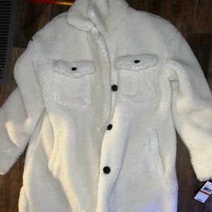 Lucky brand Los Angeles coat with fox fir
